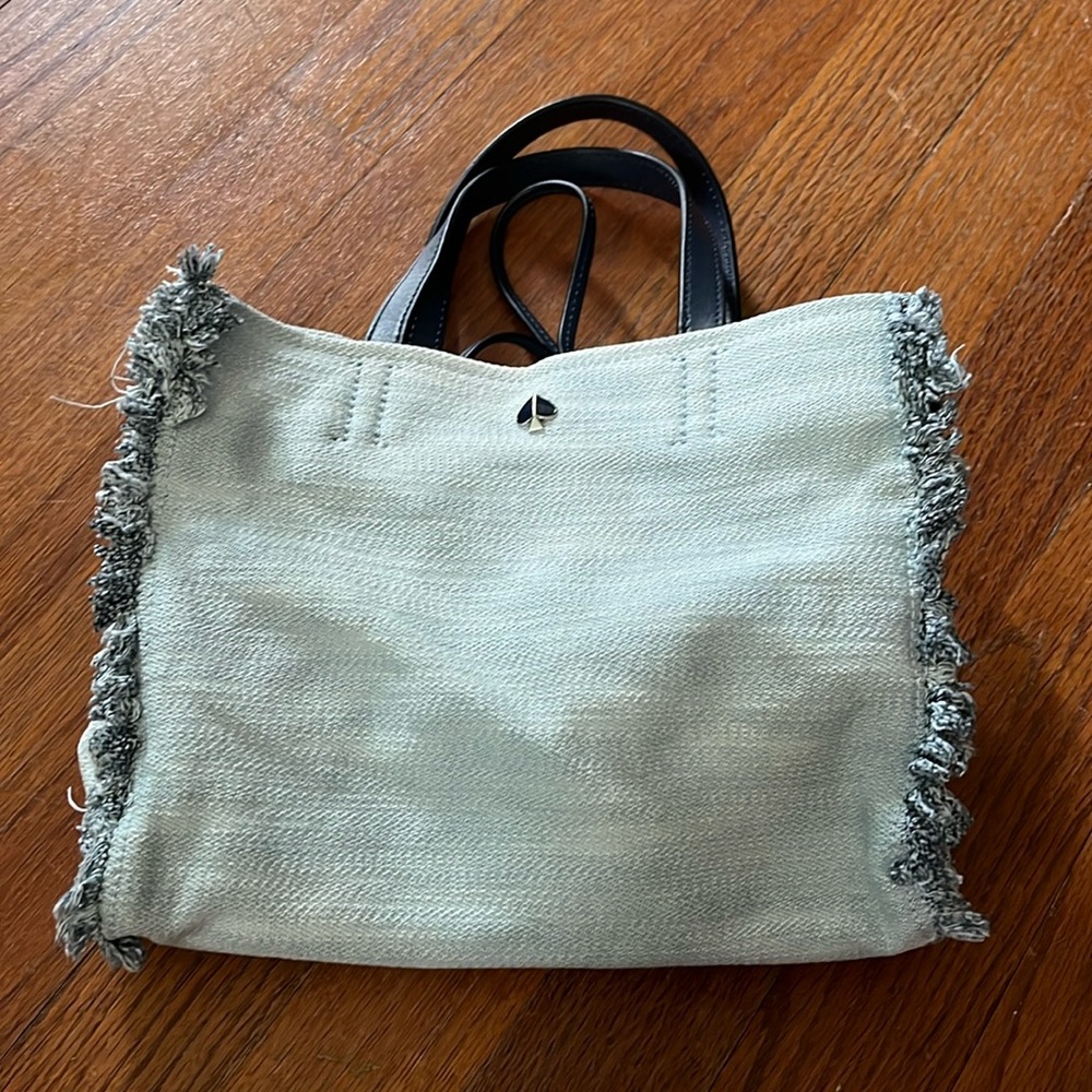 Kate Spade denim tote bag - Picture 1 of 4